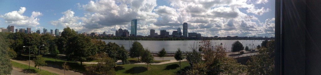 view of Boston from Cambridge